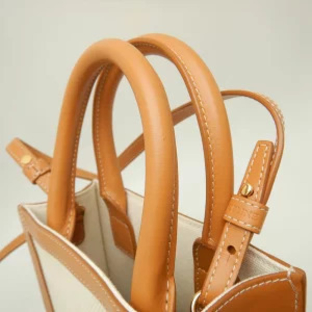 CELINE Vertical Cabas Tote Bag Calfskin Tan - Picture 5 of 9
